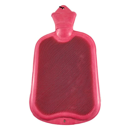 Duckback Original Leakproof Hot Water Bag Bottle with Metal Cap for Pain Relief, Back pain, Neck pain, Stomach pain etc (Large 2 litres , Red)