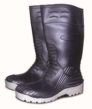 Duckback Gumboots Grey Shoes Steel Toe Size 10