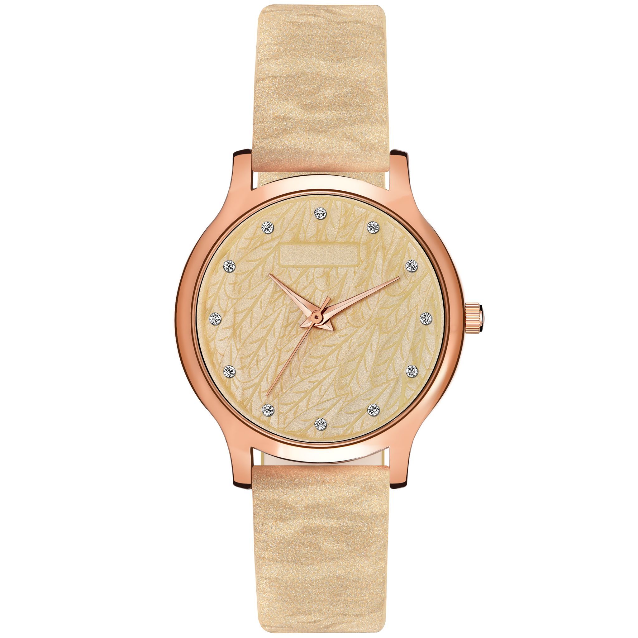 Loretta MT-332 Yellow Leather Belt Slim Dial Women & Girls Watch