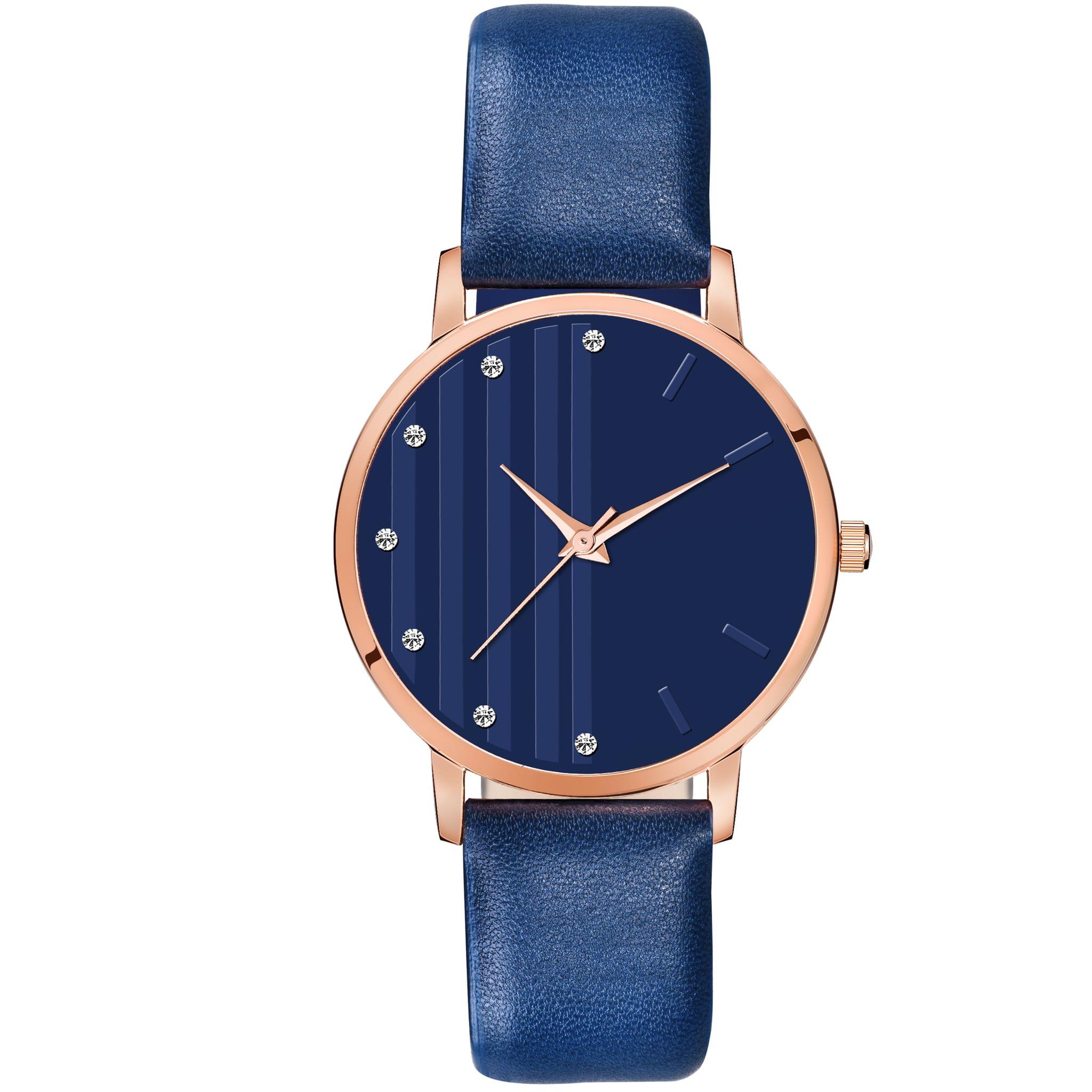 Loretta MT-325 Blue Leather Belt Slim Dial Women & Girls Watch