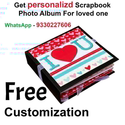 Mini Scrapbook for Valentine's day / Anniversary / Birthday Greeting Card