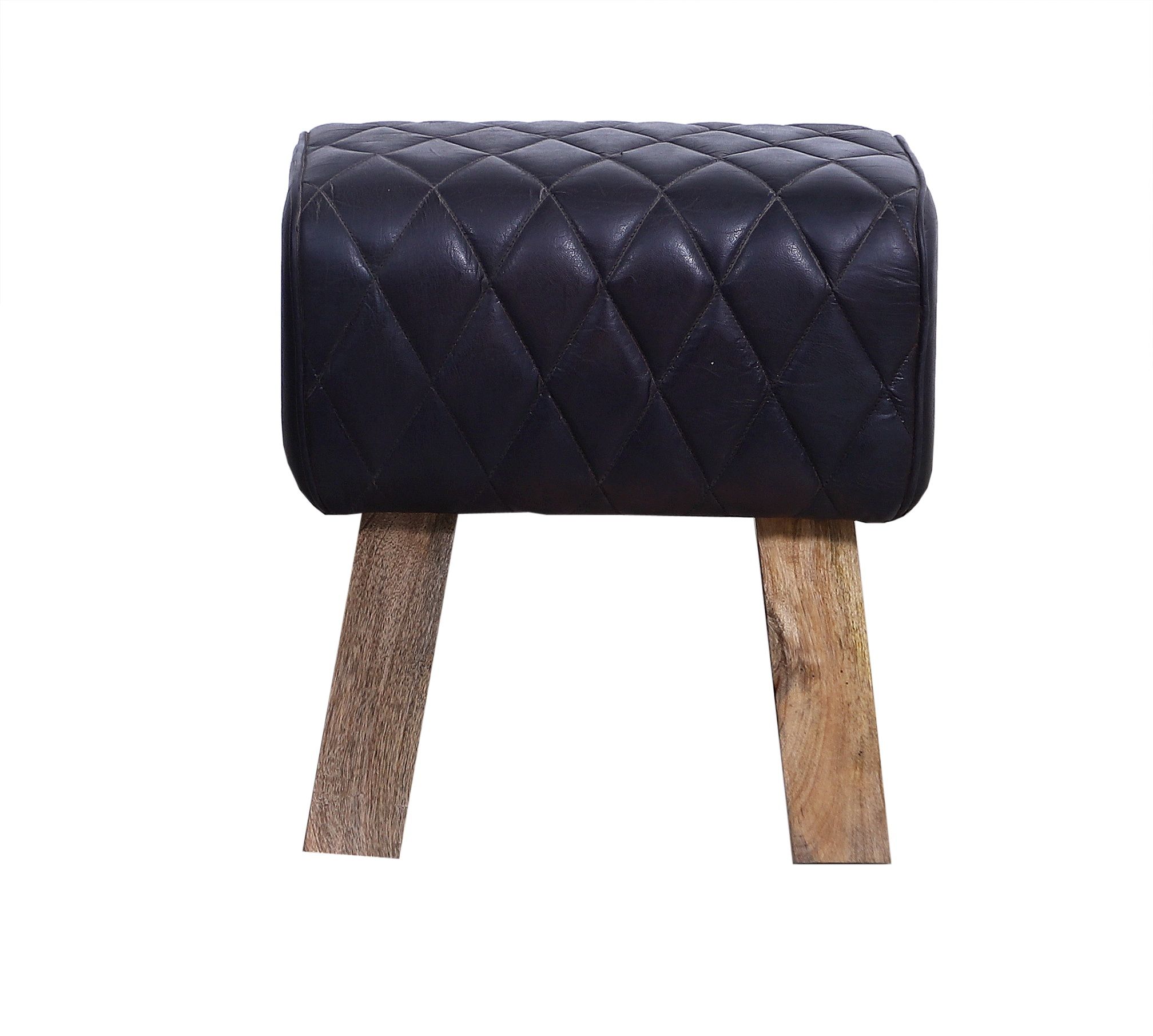 Leather Stool with black finished (pack of 4)