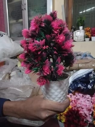 Pink Artificial Bonsai Plant