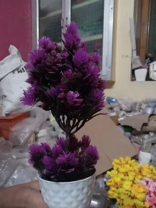 Purple Artificial Bonsai Plant