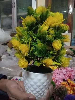 Yellow Artificial Bonsai Plant