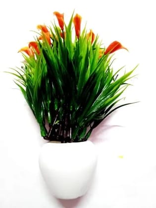Decorative Small Flower Bonsai with  Orange  Flower