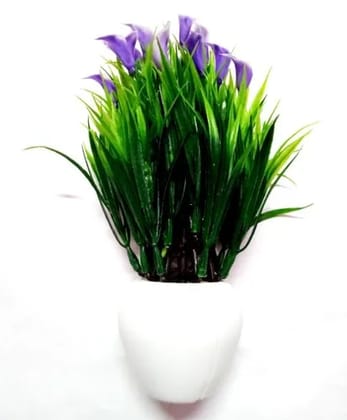 Decorative Small Flower Bonsai with Purple Flower
