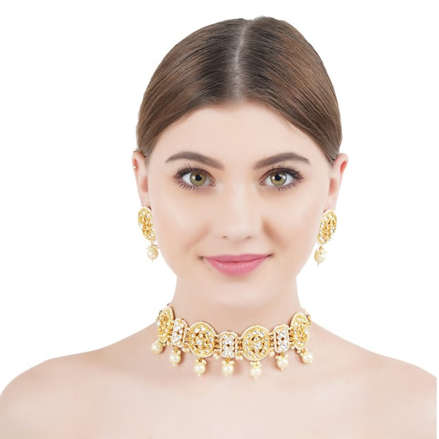 Nakshi Jewelry temple jewelry lakshmi necklace 22ct gold jewelry desig –  Nihira