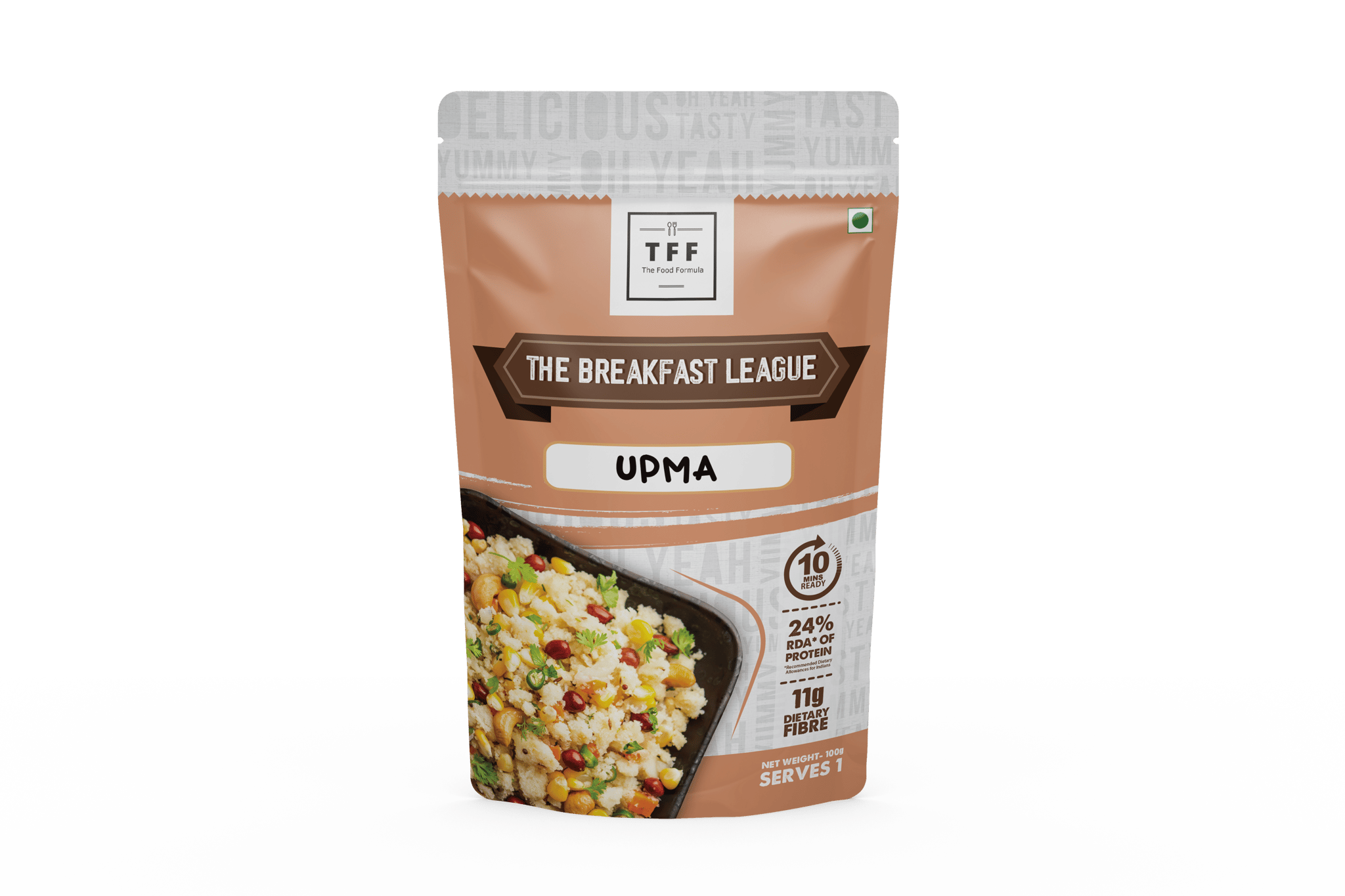 The Breakfast League Upma Premix, Ready to cook Breakfast mix, Ready in 10 mins, Instant Upma, 100g