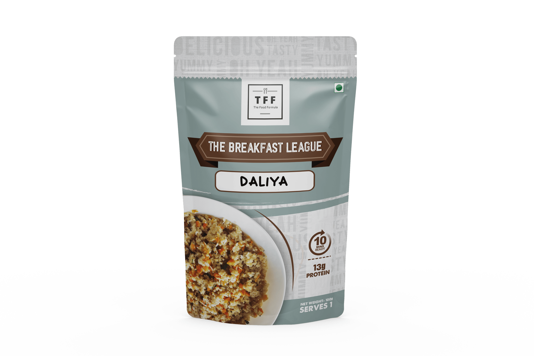 The Breakfast League Daliya Premix, Ready to cook Breakfast mix, Ready in 10 mins, Instant Daliya, 100g
