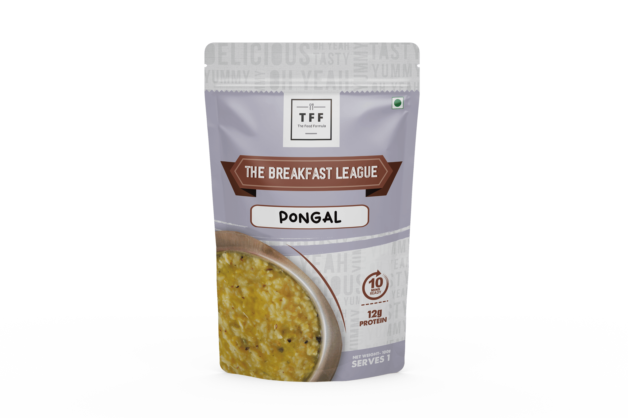 The Breakfast League Pongal Premix, Ready to cook Breakfast mix, Ready in 10 mins, Millet Pongal, 100g