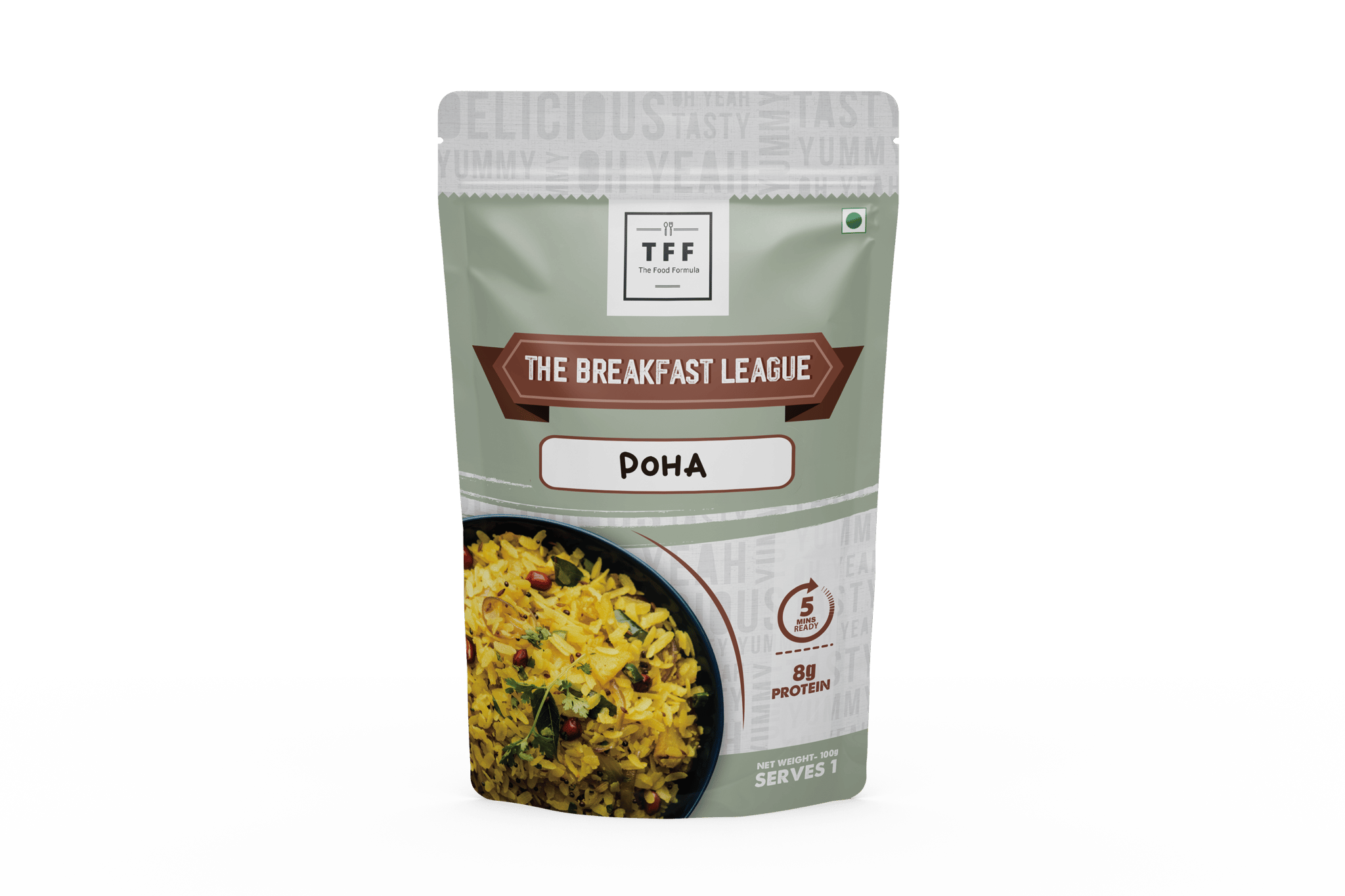The Breakfast League Poha Premix, Ready to cook Breakfast mix, Ready in 5 mins, Instant Poha, 100g
