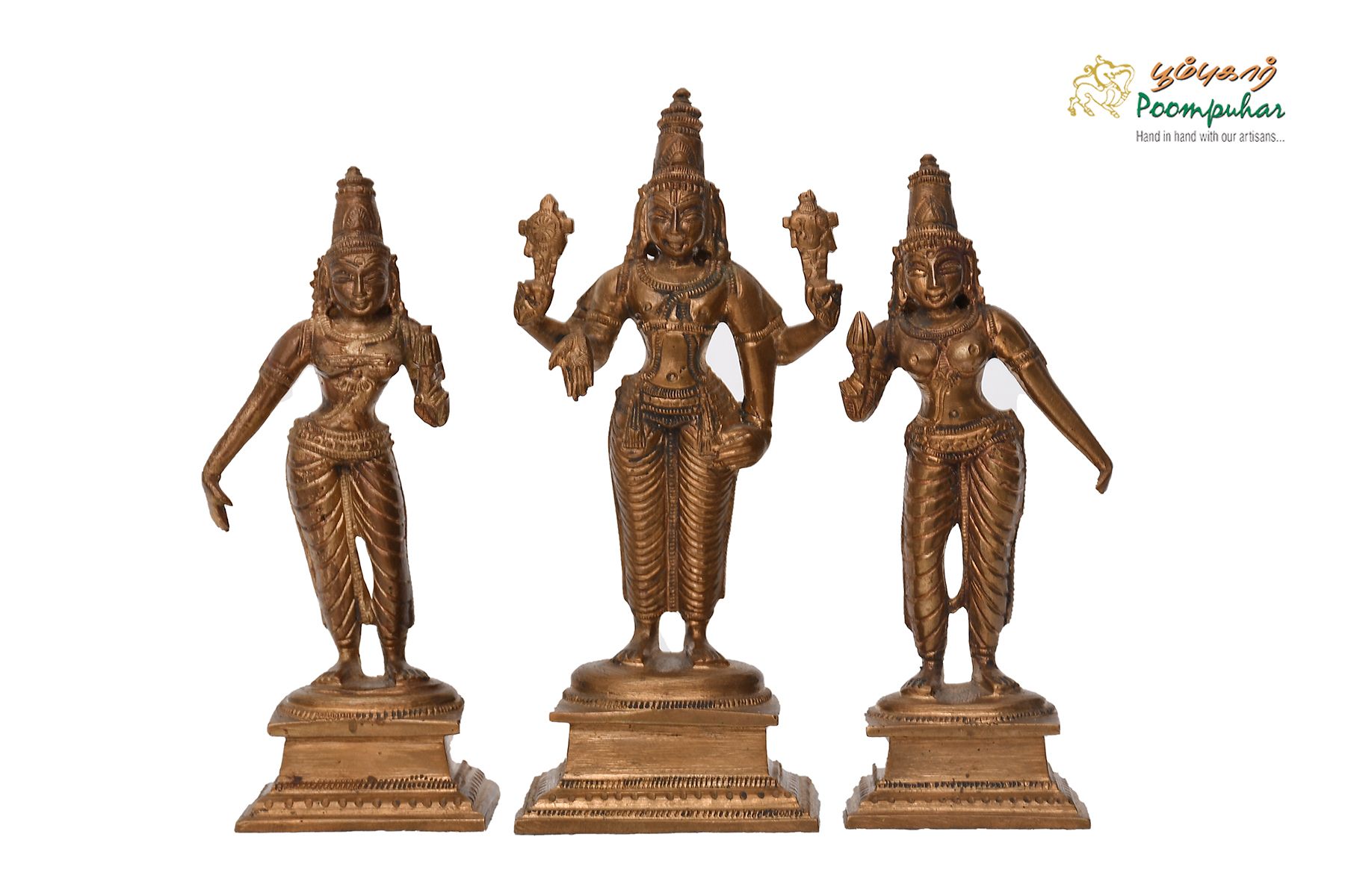 BRONZE 6IN PERUMAL SET
