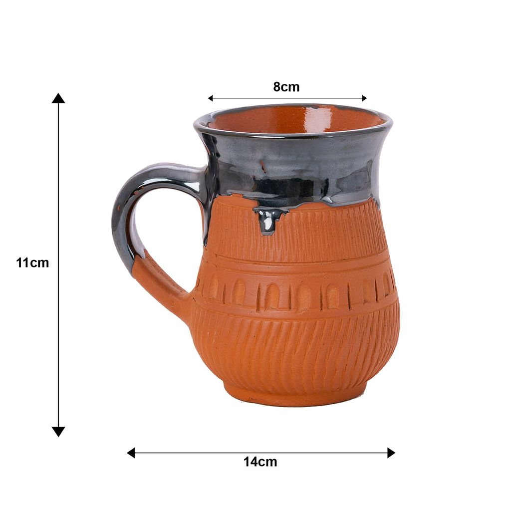 Sowpeace Terracotta Coffee Mug “Mug in Coffee” for kitchen and dining, premium artisan made utensils as serveware, for gift