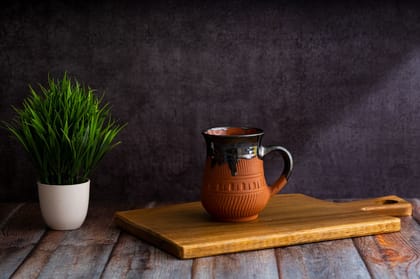 Sowpeace Terracotta Coffee Mug “Mug in Coffee” for kitchen and dining, premium artisan made utensils as serveware, for gift
