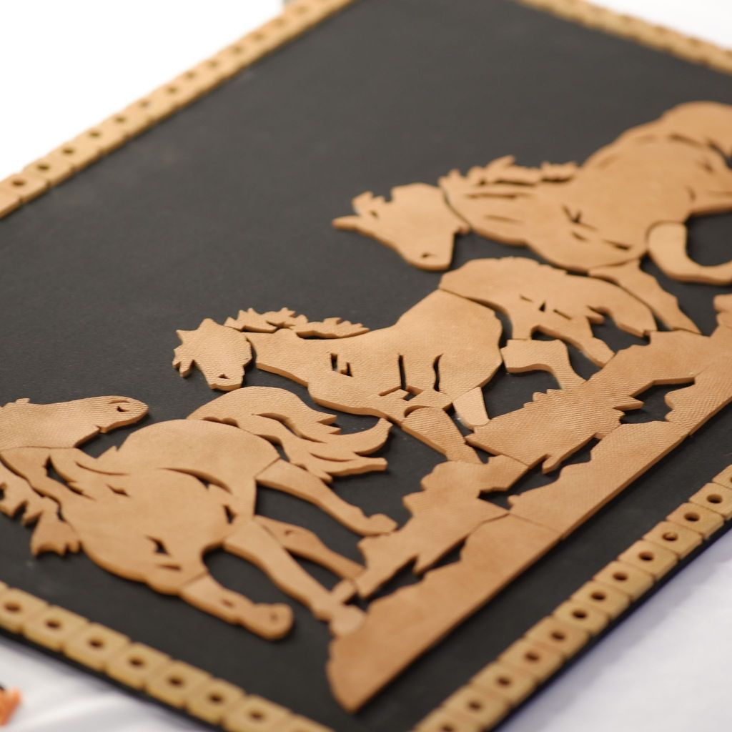 SOWPEACE Handcrafted Terracotta wallart running horse “Running ahead of time ” wall showpiece, premium artisan made wall home decor for living r