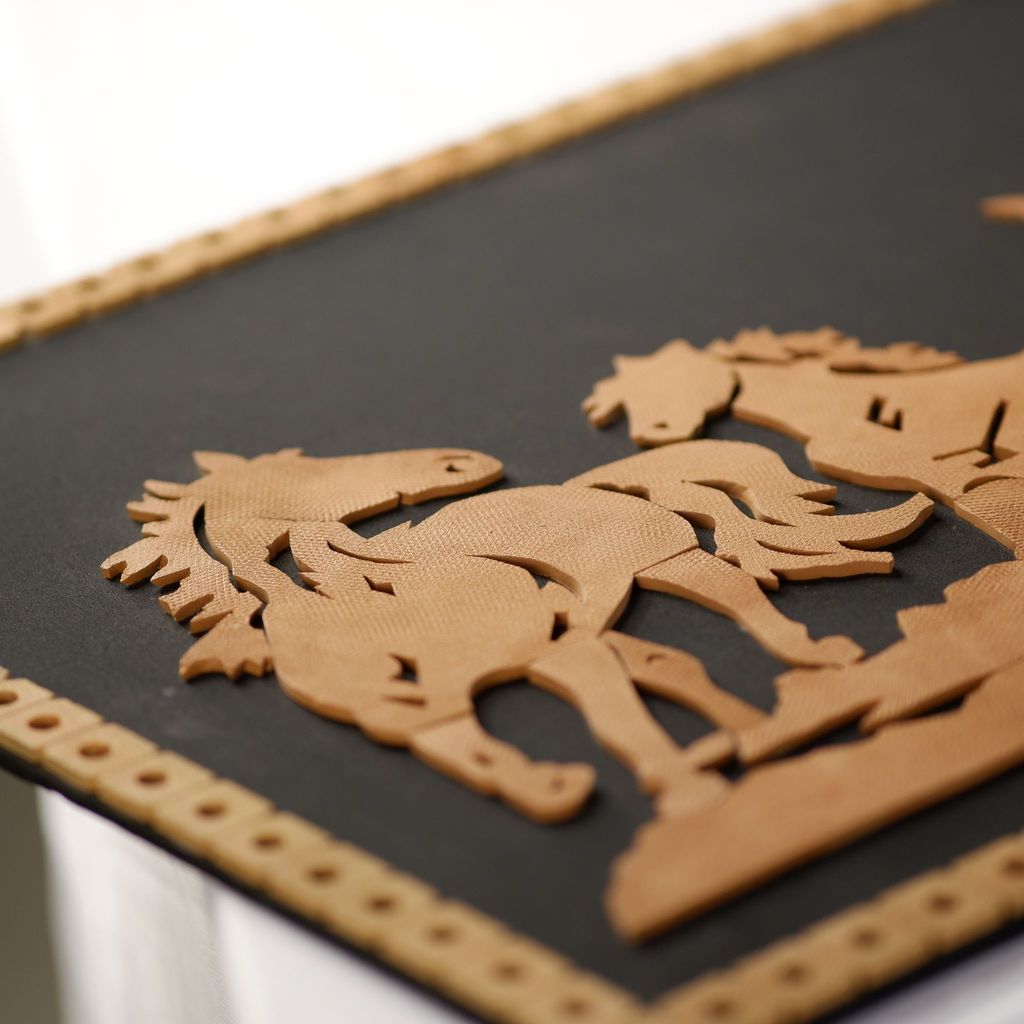 SOWPEACE Handcrafted Terracotta wallart running horse “Running ahead of time ” wall showpiece, premium artisan made wall home decor for living r