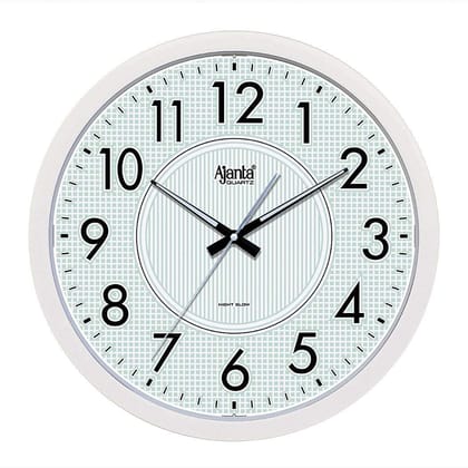 Real Silent Sweep Movement Plastic Designer Wall Clock (33 x 33 x 4 cm,  Brown)