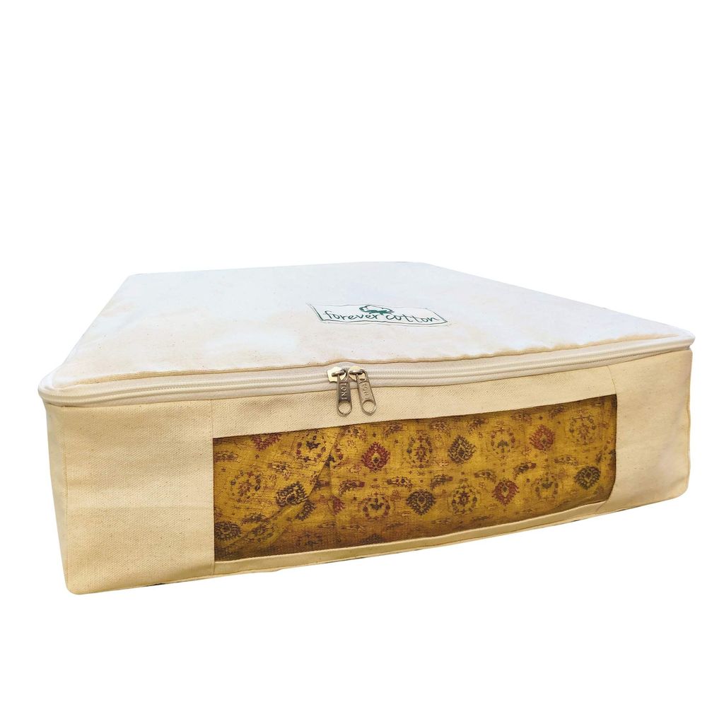 Forever Cotton Premium Lehanga and Heavy Saree Cover (Set of 2)