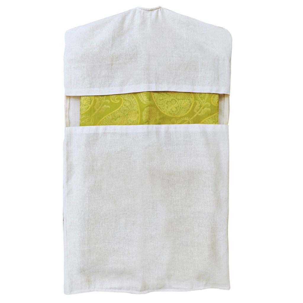 FOREVER COTTON Hanging Saree Covers for cloth storage and Wardrobe Organizer 30 inch * 18 inch (Set of 5)