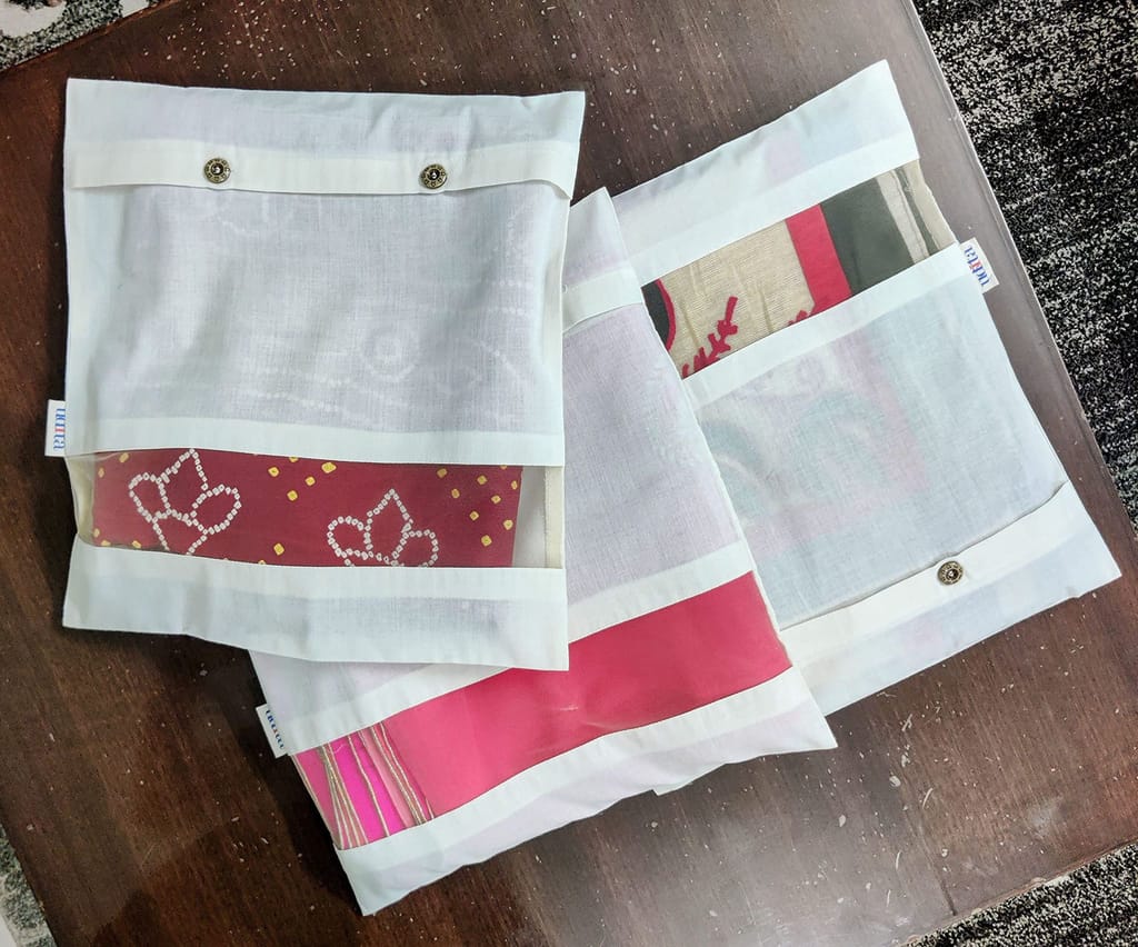 Udita Saree covers with NET window (set of 5)