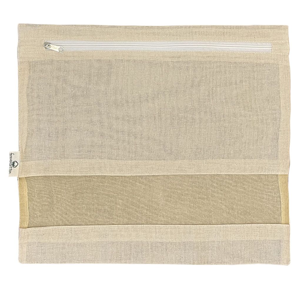 Forever Cotton Saree Covers with YKK Zipper and Net window for visibility size 15.5 in *14.50 inch (Set of 9)