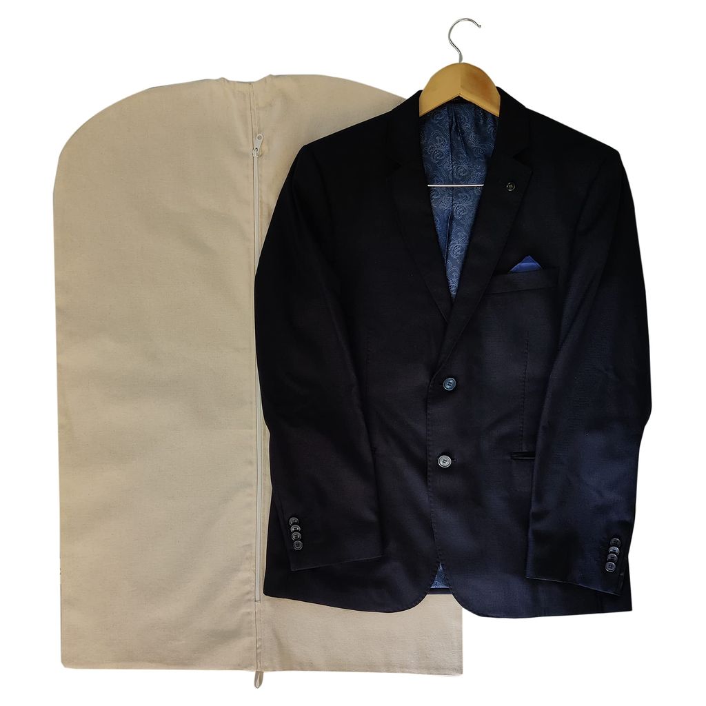 Forever Cotton Men's Coat, Blazer and Suits Covers made (Size 24.50 inch by 38 inch) Set of 1(One)