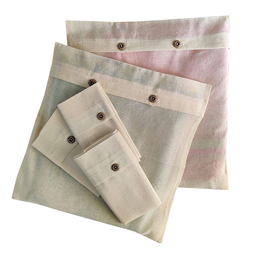 UDITA cotton saree cover 16 inch*16 inch set of 9