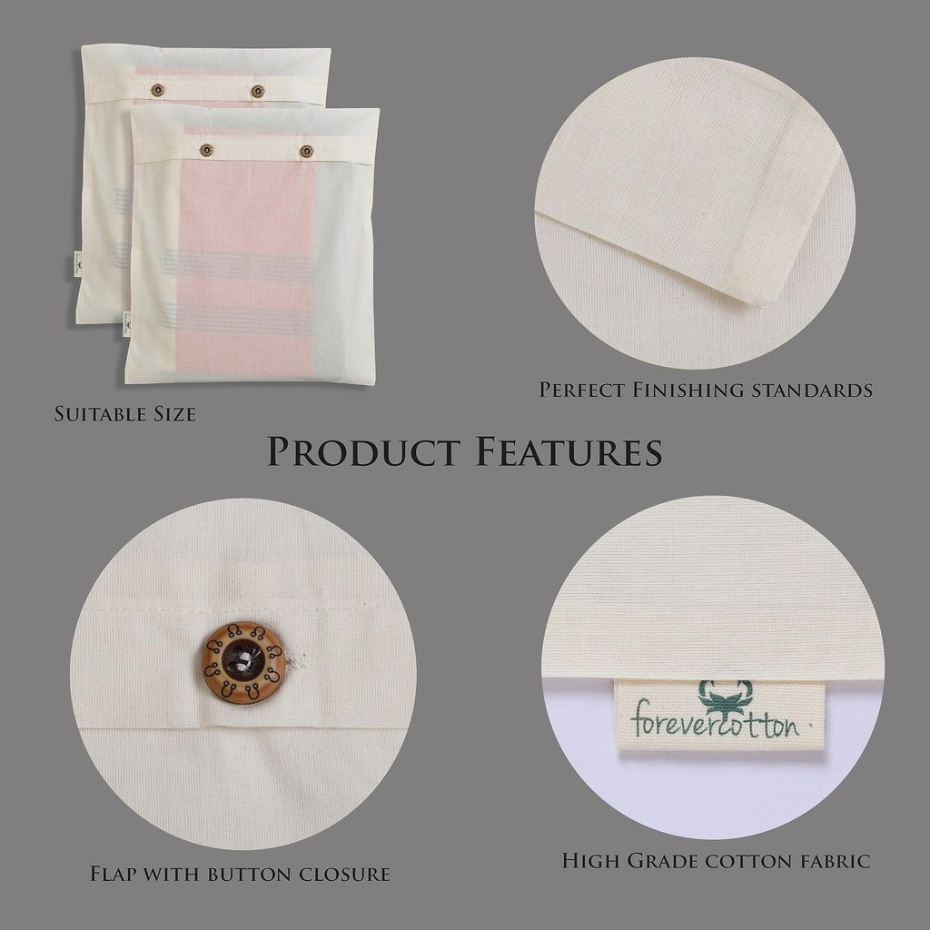 UDITA cotton saree cover 16 inch*16 inch set of 9