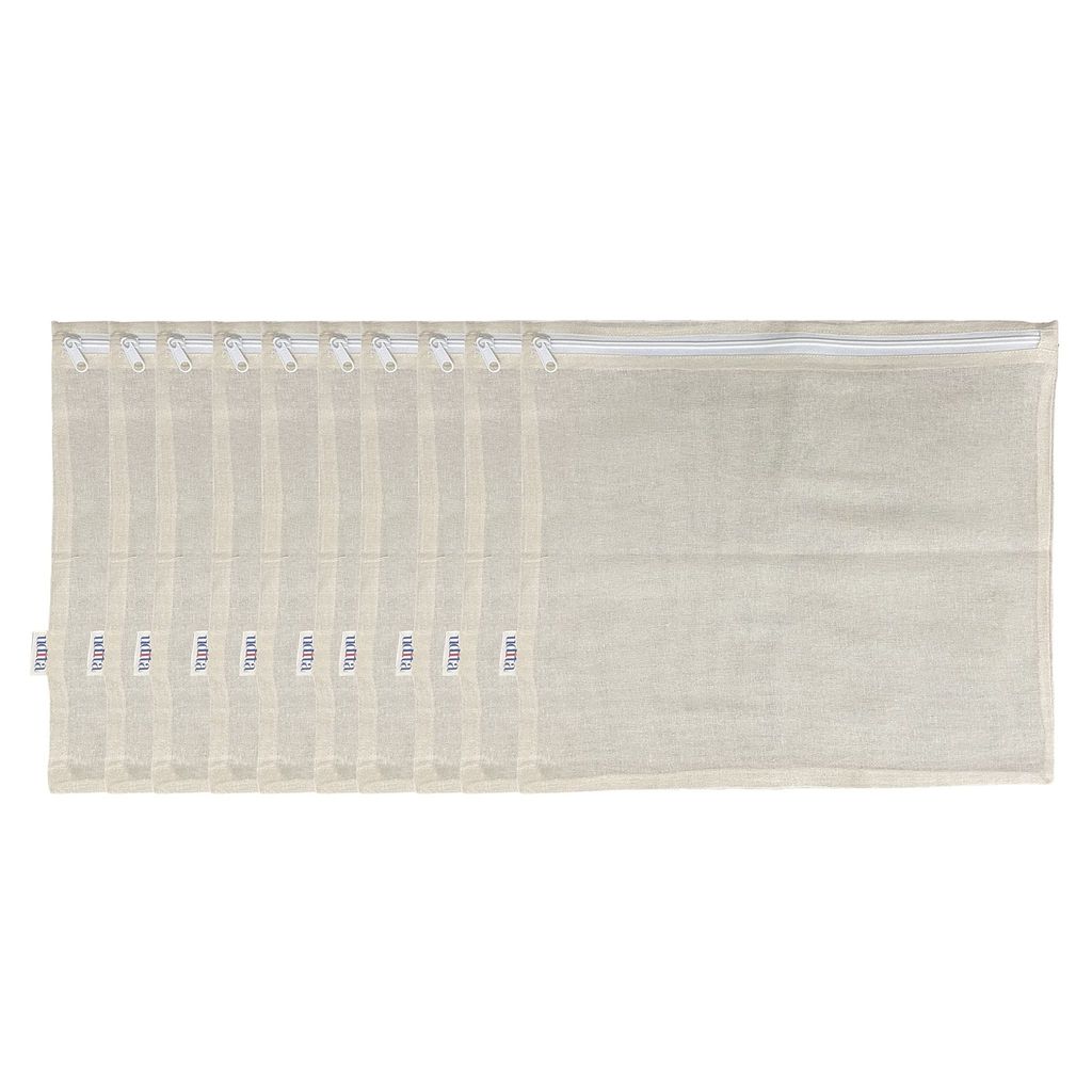 UDITA Saree Covers made of cotton with zipper set of 10 (ten).