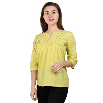 Cotton Top with Hand Embroidery