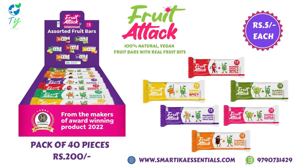 FRUIT ATTACK - ASSORTED FRUIT BARS