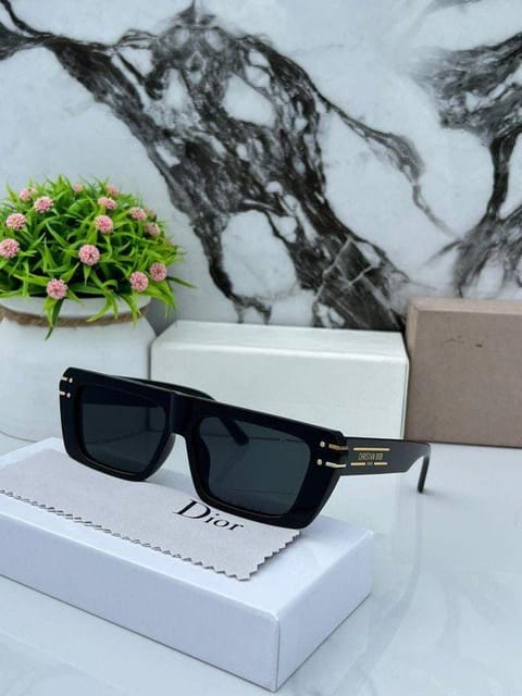 Dior 30Montaigne S9U 10AO Sunglasses | Black Oval Sunglasses - US