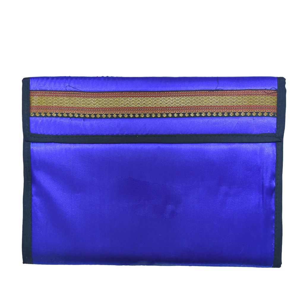 Tribes India Handmade Blue File Folder Flap Professional File Folders for Certificates, Documents Holder (Foolscap Legal & A4 Size Paper) - Stationery | Buy online on ZillyBuy