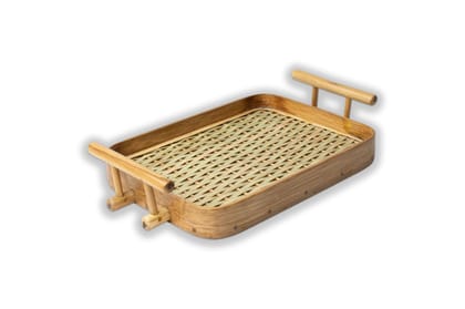 Tribes India Handwoven Bamboo Tray (Small)