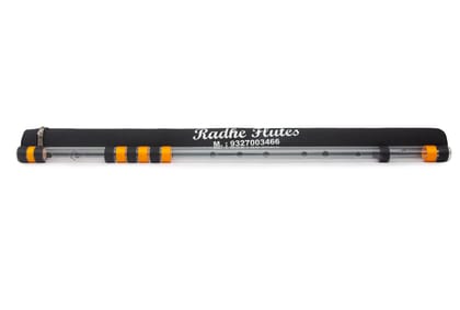 Radhe Flutes Acrylic Bansuri D Sharp Right Handed Base Octave With Hard Cover Radhe Flutes Acrylic Bansuri D Sharp Right Handed Base Octave With Hard Cover