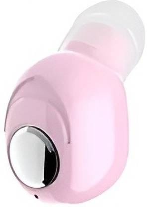 Mimi Super Mini Wireless Bluetooth Earphone V5.1 Single Hanging Mini Headphone Bluetooth Headset  (Pink, True Wireless)
