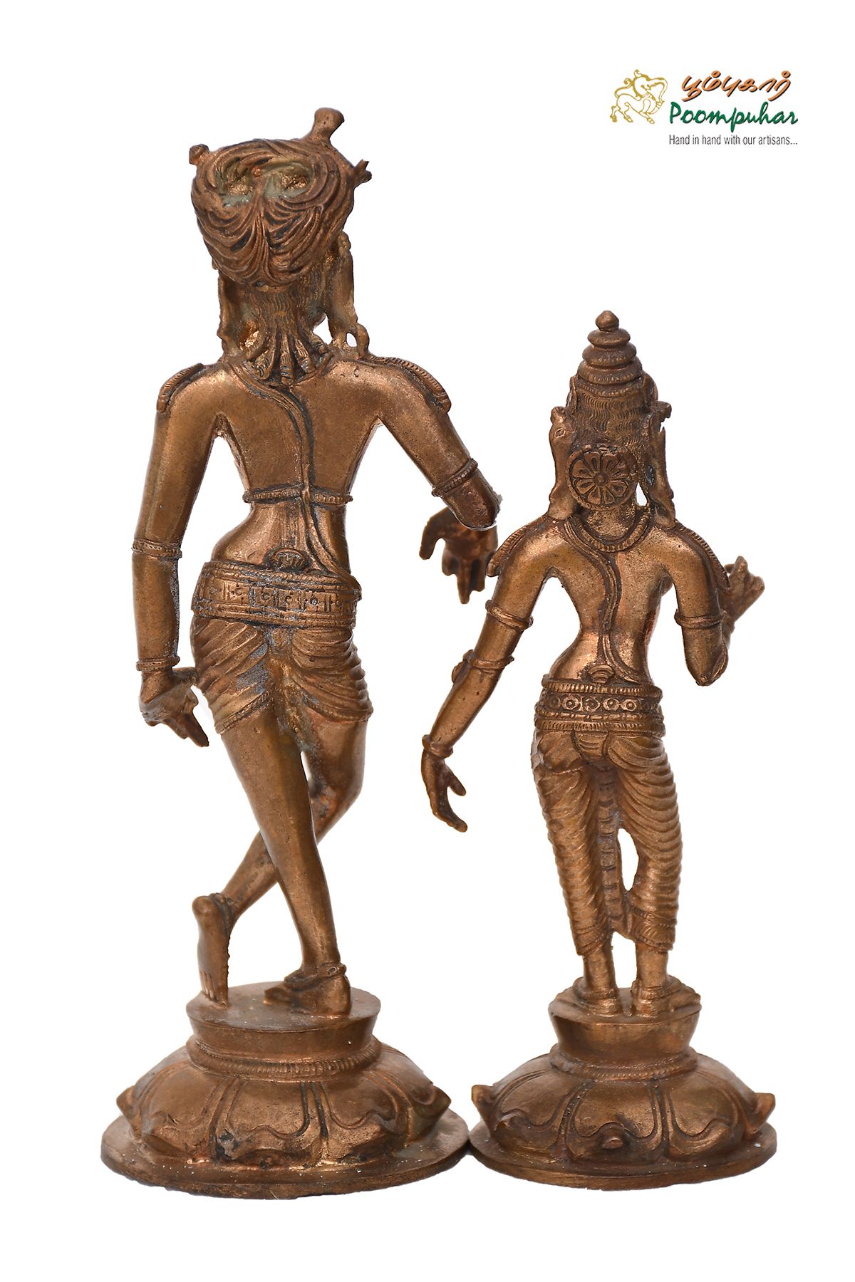 BRONZE  RISHABADEVAR SET 5.5 INCH