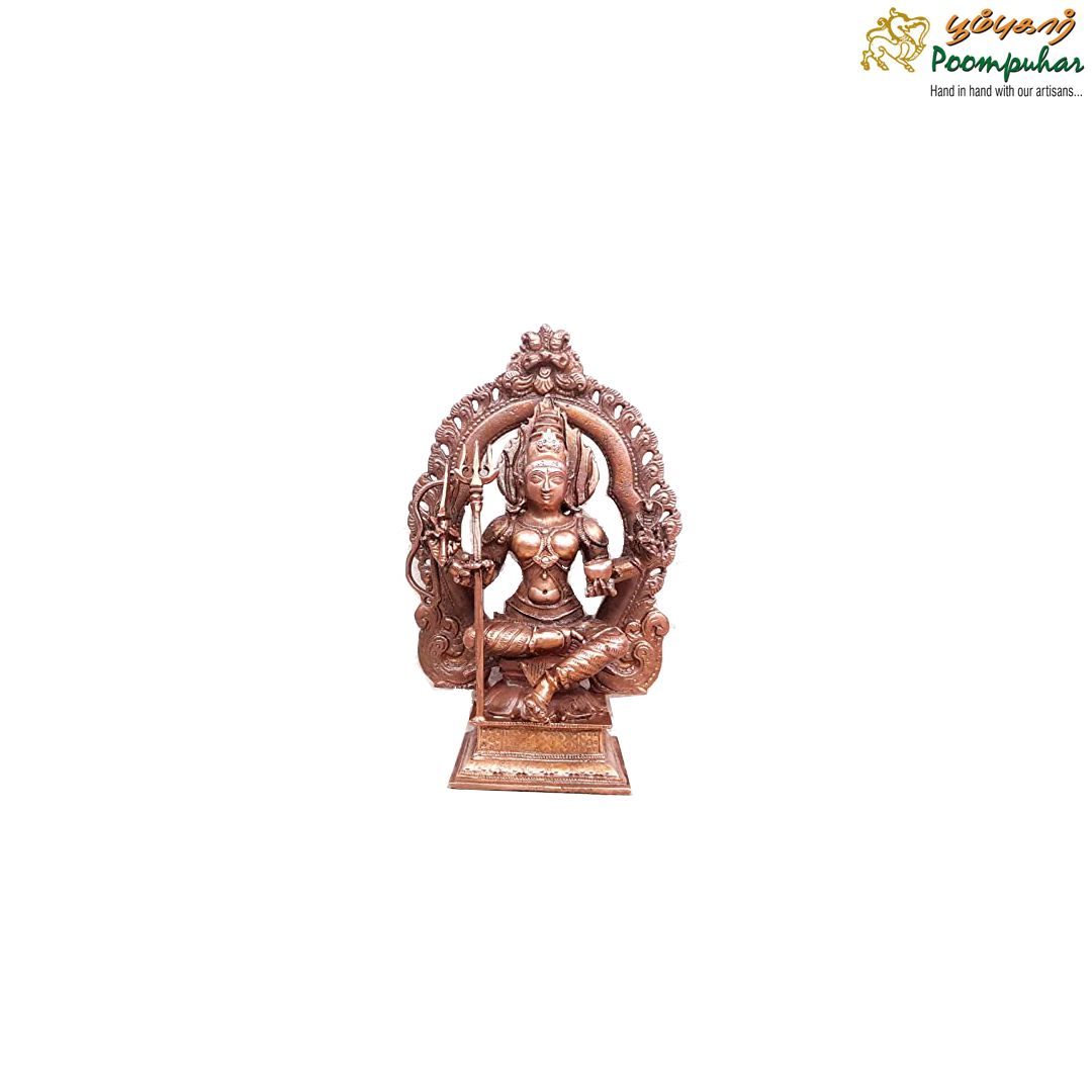Copper Mariamman 5.3 Inches