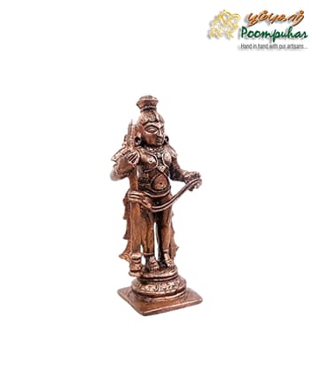 Copper Udupi Krishna , 3.1 inches