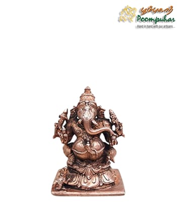 Copper Ganesh 2.75 inches