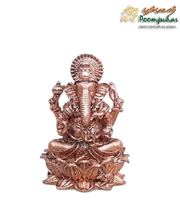 Copper Ganesh 2.2 inches