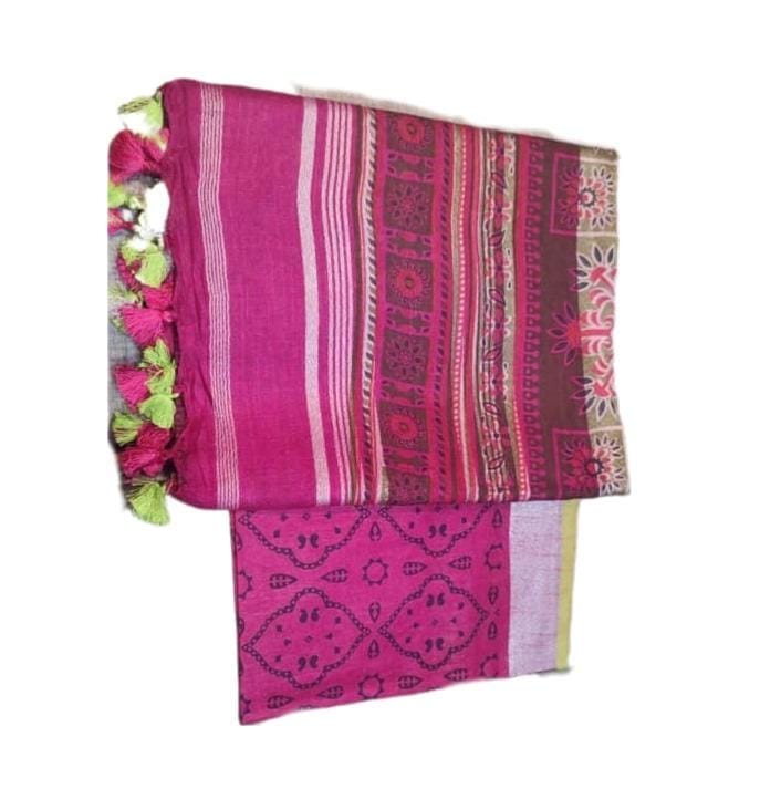 Khadi Silk Printed Saree - Sarees | Buy online on ZillyBuy