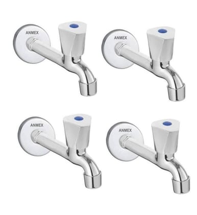 ANMEX SS ACURA Long body Tap for Kitchen and Bathroom SS Chrome Finish With Wall Flange Set of 4