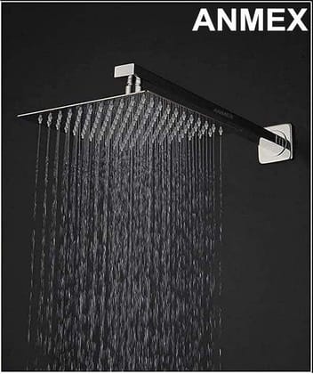ANMEX Premium 8X8 (8Inch) Stainless Steel UltraSlim Square Rain Shower Head with 24INCH square arm