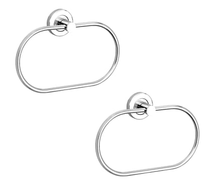 ANMEX OAVL Stainless Steel Towel Ring for Bathroom/Wash Basin/Napkin-Towel Hanger/Bathroom Accessories - PACK OF 2