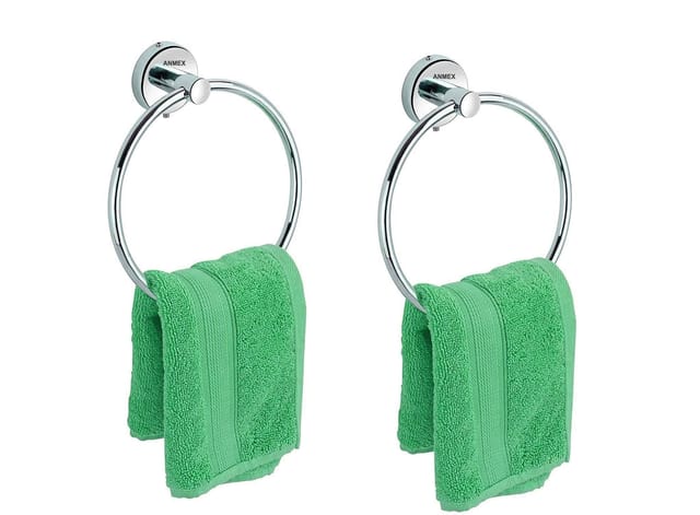 Plantex Crosslink Stainless Steel 304 Grade Skyllo Towel Hanger for Bathroom /Towel Rod/Bar/Bathroom Accessories(24inch-Chrome) - Pack of 3 in Mangalore  at best price by Abs Corporation - Justdial