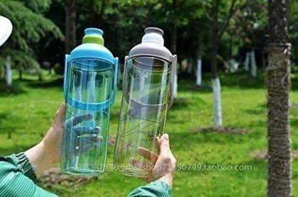 Clastik Lightweight Plastic Water Bottle with Handle, 2Piece, Capacity-2.5 LITRES (SET OF 2,BLUE AND BROWN)
