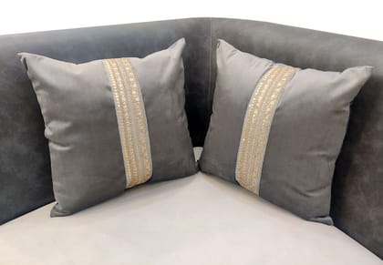Grey Ethnic Cushion Covers
