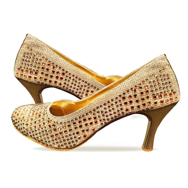Pleaser Flamingo-809GP - Gold Glitter in Sexy Heels & Platforms - $65.95